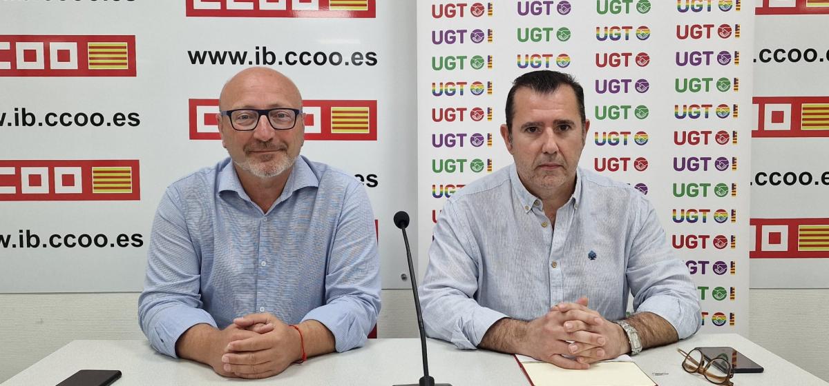 Los Secretarios Generales de CCOO y UGT Illes Balears