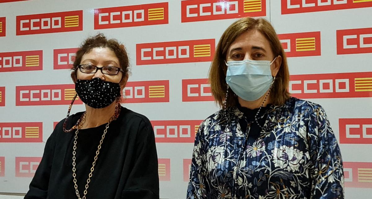 Eva Cerdeiriña y Yolanda Calvo autoras del informe.